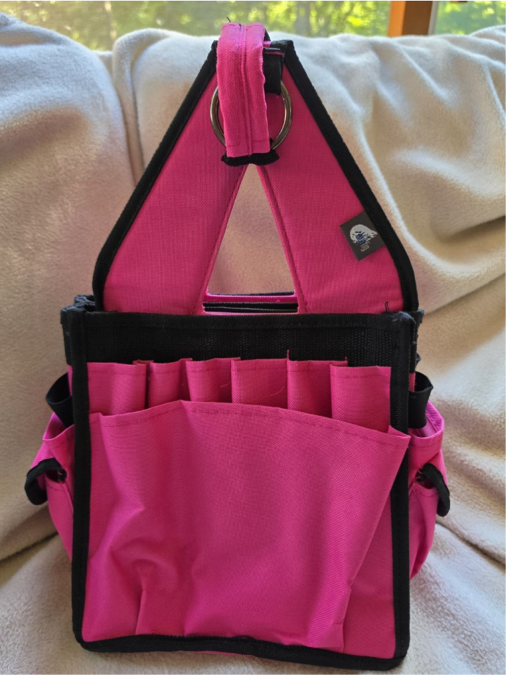 Mintting Pink Craft Tote Bag Organizer Caddy Multi Pocket Canvas Storage Case